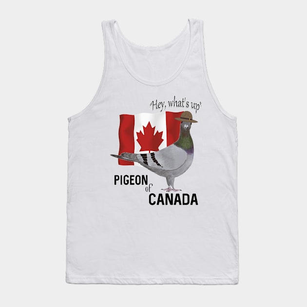 Pigeon of Canada Greeting Tank Top by KC Morcom aka KCM Gems n Bling aka KCM Inspirations